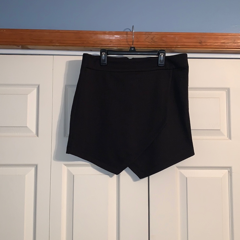 Black mini skirt